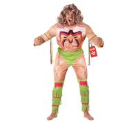 Morph Ultimate Warrior Costume for Men, WWE Costume, WWE Wrestler Costumes Adult, Halloween Costumes Men, Large