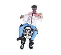 Morph Unisex Piggy Back Skeleton Fancy Dress Piggyback Costume With Stuff Your Own Legs One Size