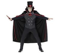 Morph Vampire Costumes, Dracula Costume, Mens Vampire Halloween Costumes, Jack The Ripper Costume, Fancy Dress for Adults, Large