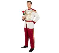 Morph White Prince Costume Men Prince Charming Costume Adult Outfit Men Storybook Halloween Royal Mens Costumes L