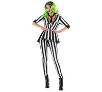 Morph Womens Black And White Striped Suit Sizes S-3XL, Halloween Costumes For Womens Halloween Costume X-Large
