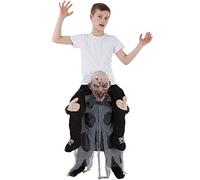 Morph Zombie Kids Piggyback Costume, Zombie Carry Me Costume Kids, Halloween Piggy Back