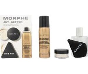 Morphe Jet-Setter Gift Set 36.8ml Continuous Prep & Set Mist + 2.6g Translucent Setting Powder + Highlight & Contour Sponge
