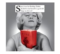 Morphed Birthday Card for Her, Since it was her Birthday, Debbie Decided to Treat Herself!… Funny Female Birthday Card, Multi-Coloured