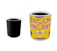 Morphing Mugs Adventure Time - Bacon Pancake - 11 oz Heat Sensitive Mug - Ceramic Color Changing Coffee Tea Mug - Officially Licensed Cartoon Network Collectible