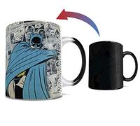 Morphing Mugs DC Comics - Batman - Retro Logo - One 11 oz Color Changing Heat Sensitive Ceramic Mug - Image Revealed When HOT Liquid Is Added!