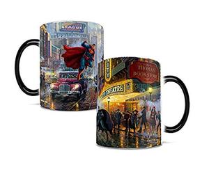 Morphing Mugs DC Comics - Batman, Superman, Wonder Woman - One 11 oz Color Changing Heat Sensitive Ceramic Mug - Image Revealed When HOT Liquid Is Added!