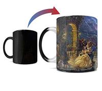 Morphing Mugs Disney - Beauty and the Beast - Dancing in the Moonlight - Thomas Kinkade - One 11 oz Color Changing Heat Sensitive Ceramic Mug - Image Revealed When HOT Liquid Is Added!