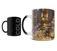 Morphing Mugs Disney - Beauty and the Beast - Thomas Kinkade Studios - One 11 oz Color Changing Ceramic Mug - Image Revealed When HOT Liquid Is Added!