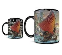 Morphing Mugs Disney - Moana - Demigod Maui with Heihei and TeFiti - One 16 oz Heat Sensitive Clue Mug - Full Image Revealed When HOT Liquid Is Added