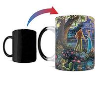 Morphing Mugs Disney - The Princess and the Frog - Tiana and Prince Naveen - Thomas Kinkade - 11 oz Heat Sensitive Mug - Ceramic Color Changing Heat Reveal Coffee Tea Mug