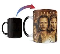 Morphing Mugs Supernatural - Sam and Dean - One 11 oz Color Changing Heat Sensitive Ceramic Mug - Image Revealed When HOT Liquid Is Added! - Officially Licensed Merchandise