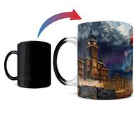 Morphing Mugs Thomas Kinkade (The Polar Express) Color-Changing Ceramic 11oz Black Coffee Mug