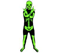 Morphsuits Skeleton Costume Kids Halloween Glow In The Dark Large