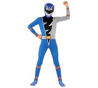 Morphsuits Blue Dino Fury Kids Costume - Power Ranger Costume for Kids - Dino Fury Power Ranger Morphers, Small
