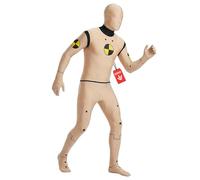 Morphsuits Crash Test Dummy Costume, Crash Test Dummy Morphsuit Adult | Full-Body Spandex Morphsuit Costume, Stretchy Comfortable Fit, Ideal for Parties & Cosplay, Perfect for Halloween