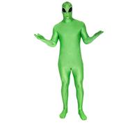 Morphsuits Green Alien Costume for Halloween, Party or Cosplay - Funny Alien Outfit for Adults, XL