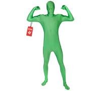 Morphsuits Green Costume Adult, Halloween Costume for Adults, M | Double-zip Back Fastening, Cover-stitched Inner Seams Included, Perfect for Halloween, Great for Fancy Dress