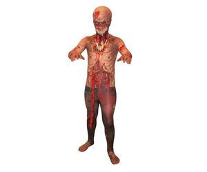Morphsuits Offcial Zombie Exploding Guts Monster Kids Halloween Fancy Dress Costume - Large (Age 10-12), KLMEXL