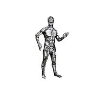 Morphsuits Official Adults Android Robot Monster Fancy Dress Costume - Large