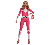 Morphsuits Pink Power Ranger Costume Women, Halloween Costume for Women, S