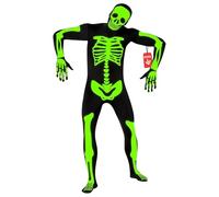 Morphsuits, Skeleton Costume Men, Halloween Costume, XL