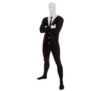 Morphsuits Slenderman Costumes, Halloween Costumes Men, Fancy Dress Tuxedo | Full-Body Spandex Morphsuit Costume, Stretchy Comfortable Fit, Ideal for Parties & Cosplay, Perfect for Halloween