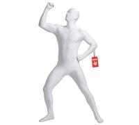 Morphsuits White Costume Adult, Halloween Costume for Adults, M | Full-Body White Morphsuit Included, Second-Skin Fit, 4-Way Stretch, Zip Closure, Perfect for Halloween, Great for Cosplay