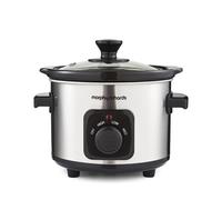 Morphy Richards 460300 Slow Cooker 1.5L, Ceramic, 1.5 liters, Brushed Steel