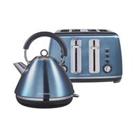 Morphy Richards 1.5l Kettle & 4 Slice Toaster Bundle Accents Blue 950110