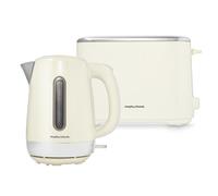 Morphy Richards 1.7L Kettle & 2 Slice Toaster Breakfast set Cream Equip 950065