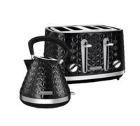 Morphy Richards 1.7L Kettle & 4 Slice Toaster Black Breakfast set Vector 950063