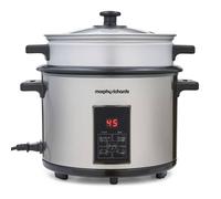 Morphy Richards 10 Cup Rice Cooker & Steamer in Silver | Size: Small Morphy Richards Silver Small