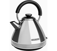 Morphy Richards 100330 Electric Kettle with a Capacity of 1.5 l and a Power of 2200 W Venture Retro Pyramid-chrome-100330, Stainless Steel
