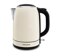 Morphy Richards 102781 Stainless Steel Jug Kettle Rapid Boil, 3000 W, 1.7 liters, Cream