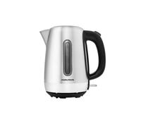 Morphy Richards Equip Kettle, 1.7L, 3Kw Rapid boil, Removeable Limescale Filter, Easy View Water Gauge, Brushed Stainless Steel Case, 102786