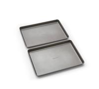 Morphy Richards Oven Tray Set, 13"x9" - Heavy Duty Carbon Steel | Non-Stick Coating | Oven, Dishwasher & Freezer Safe | Ideal for Baking, Roasting & Grilling | 849004