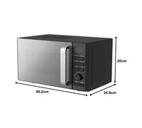 Morphy Richards 20L 800W Digital Microwave Mico Oven with Mirror Door Matt Black