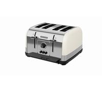 Morphy Richards Venture Cream 4 Slice Toaster - Defrost Setting - High Lift Feature - 240132