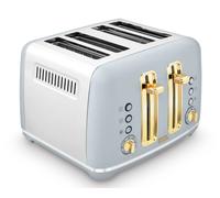 Morphy Richards 24204 Accents Gold 4 Slice Toaster - Grey