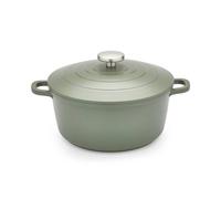 Morphy Richards 24cm Cast Aluminium Casserole Dish Green, Green