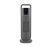 HeatFlux Ultra Thin 2kw Ceramic Tower Fan Heater with Remote Control - Grey