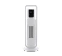 Morphy Richards HeatFlux Ultra Thin 2kw Ceramic Tower Fan Heater, Remote Control, Compact, 20m2, ECO Mode, Anti-freeze, 24h Timer, Touch LED Display, Low Noise 45db, Oscillation, White, 825403
