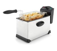 Morphy Richards Clear View 3.5L Deep Fat Fryer - Size: 40.5 x 22.7 x 24.7cm - Silver - Wilko