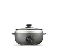 Morphy Richards Sear And Stew Oval Slow Cooker 3.5 Litre - Titanium
