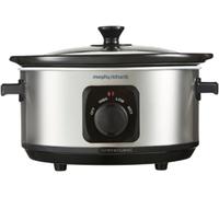 Morphy Richards 3.5L Stainless Steel Slow Cooker, 3 Heat Settings, One Pot Solut