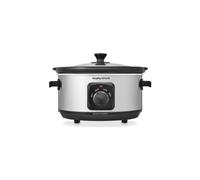 Morphy Richards 3.5L Stainless Steel Slow Cooker, 3 Heat Settings, One Pot Solution, Dishwasher Safe Ceramic Pot, 460017
