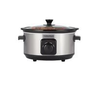 Morphy Richards 3.5L Stainless Steel Slow Cooker, 3 Heat Settings, One Pot Solution, Dishwasher Safe Ceramic Pot, 460017
