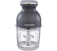 Morphy Richards 3-in-1 Cordless Mini Chopper, USB Charging, Low Noise, 500ml Glass Bowl, Chop, Whisk, Grate/Grind, Overheat/Overcharge Protection, Meats, Vegetables, Eggs, 200w, 404504