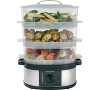 Morphy Richards 3 Tier Electric Kitchen Food Steamer Vegetables Fish Rice Silver